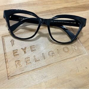 Cutler & Gross 1288 Black Cat-Eye Glasses